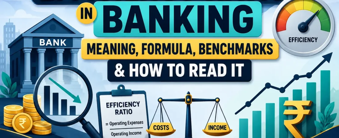 Efficiency Ratio in Banking: Meaning, Formula, Benchmarks & How to Read It (Banker + Investor Guide)